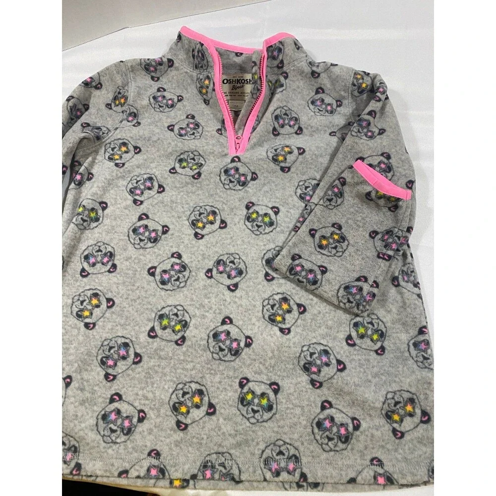 OshKosh B'Gosh Girl's Half-Zip Fleece Pullover Cozie NWOT 10-12 years